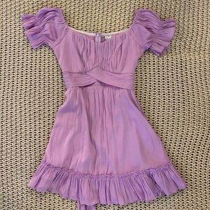 Selfie Leslie Purple Flowy Dress